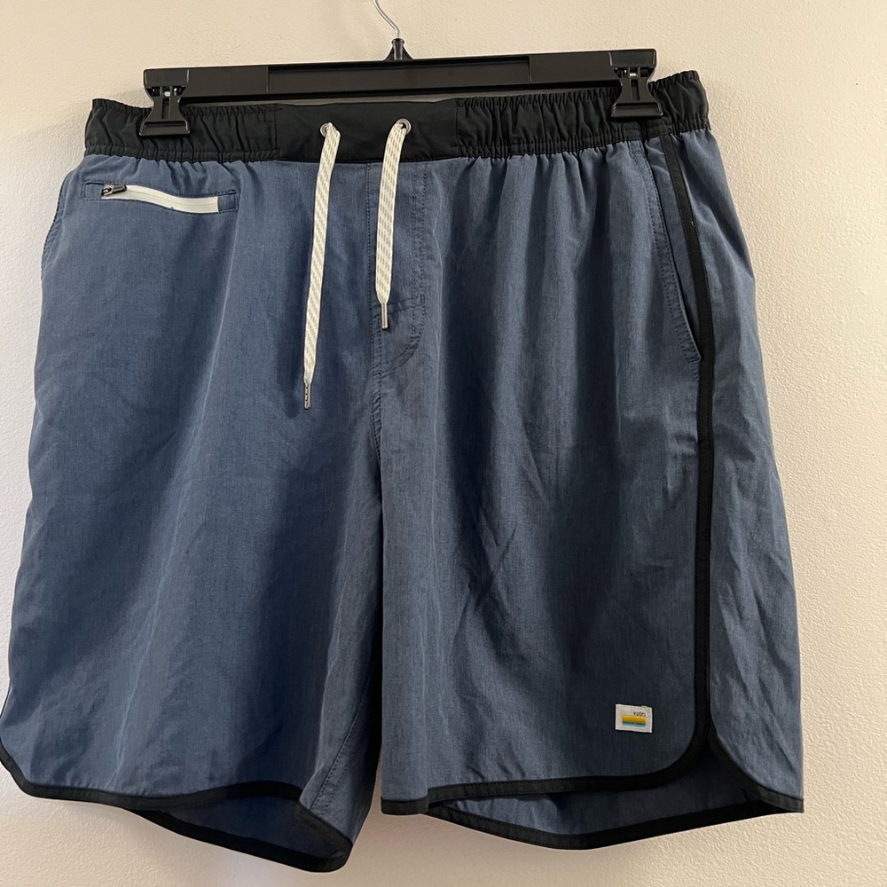 Vuori Banks Short 5” Azure Linen Texture oh. - Picture 13 of 14